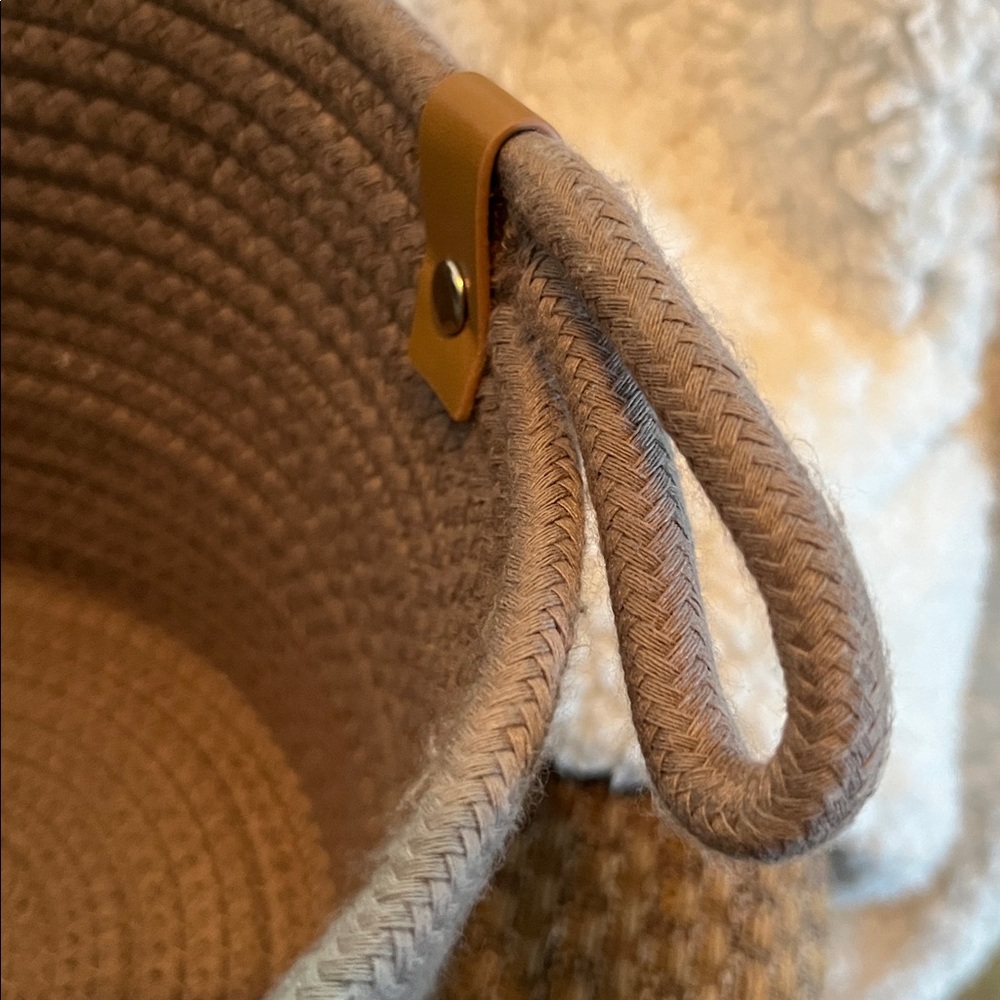 Gray Woven Storage Basket - Picture 3 of 8